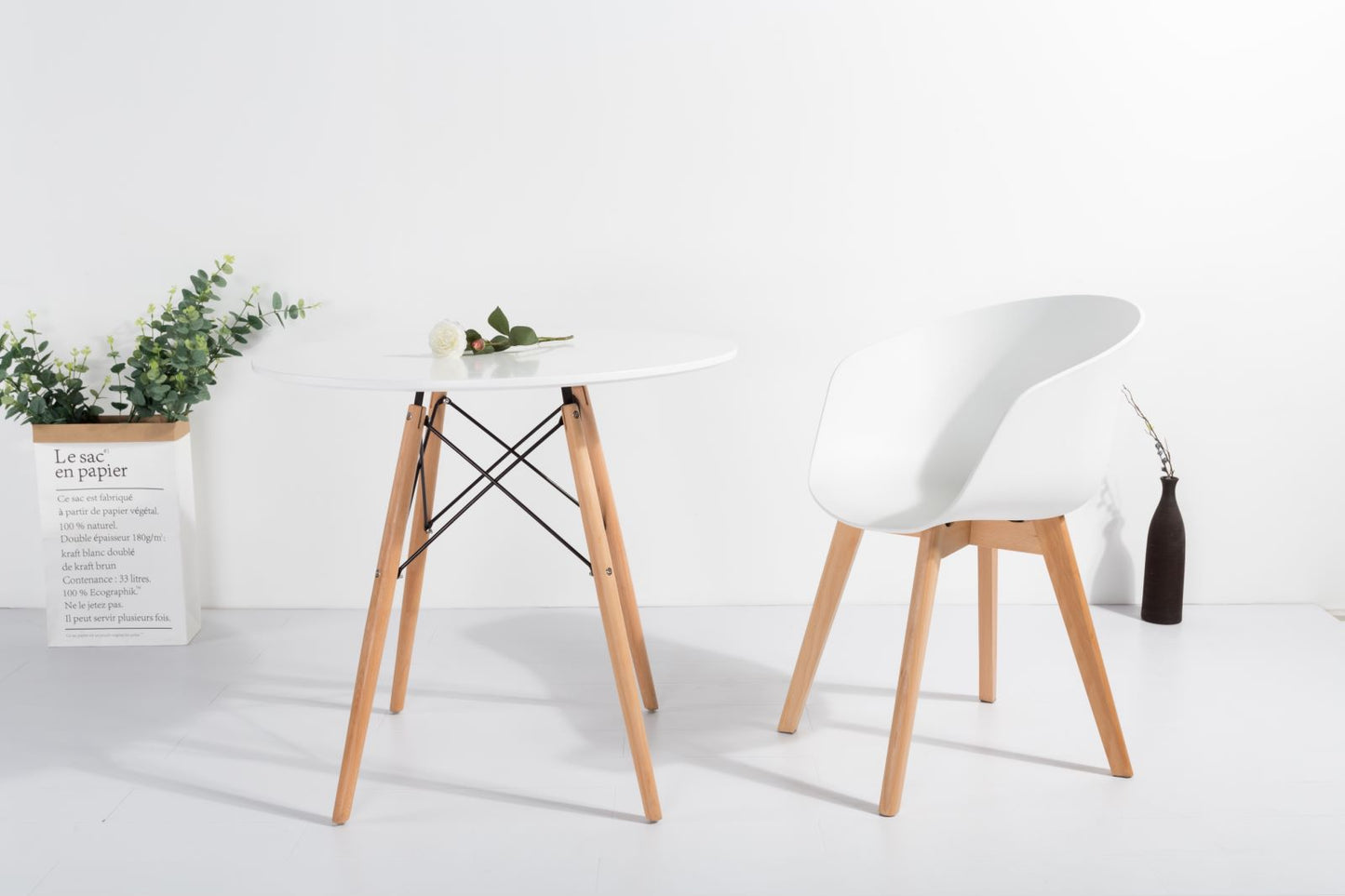 Mesa Eames Clásica De Diámetro 80