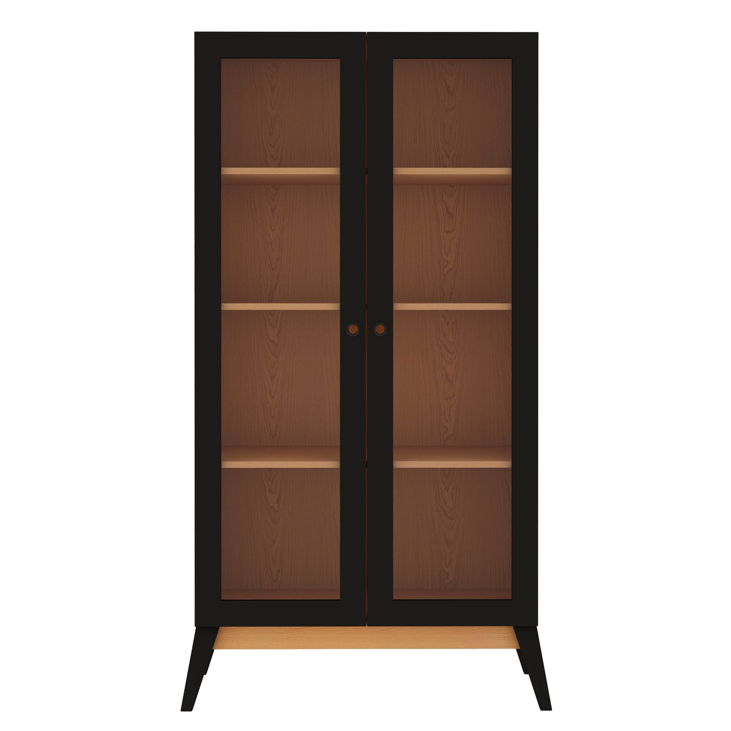 Estanteria Con Dos Puertas De Vidrio