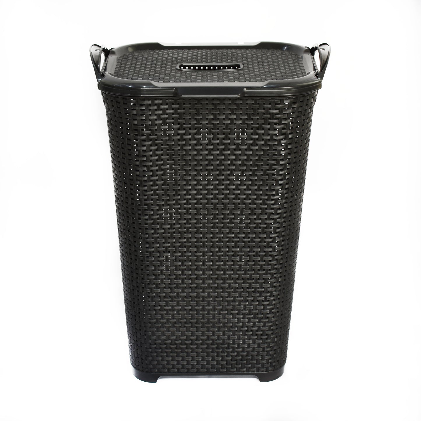 Canasto de ropa de ratán 36 lt con tapa
