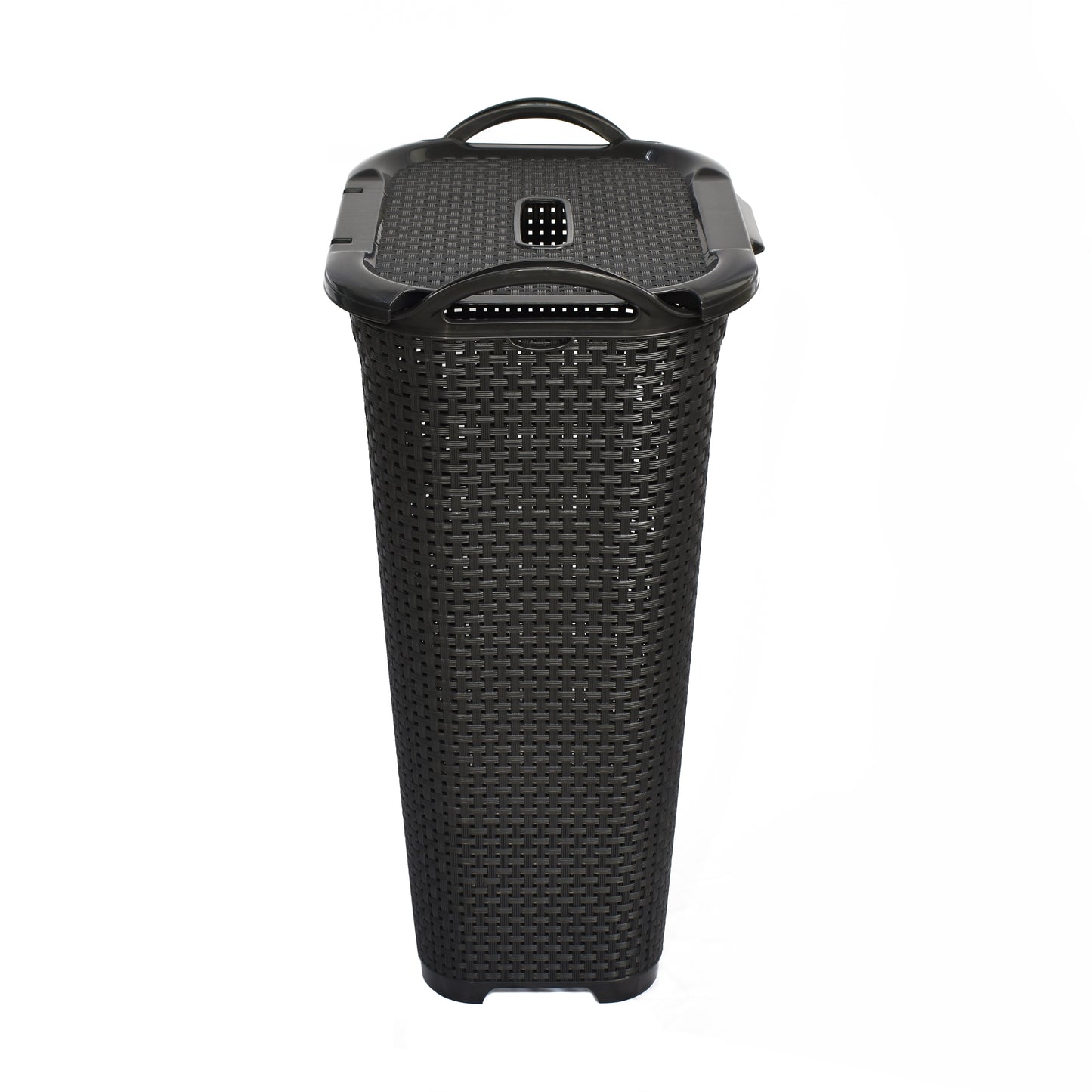 Canasto de ropa de ratán 36 lt con tapa