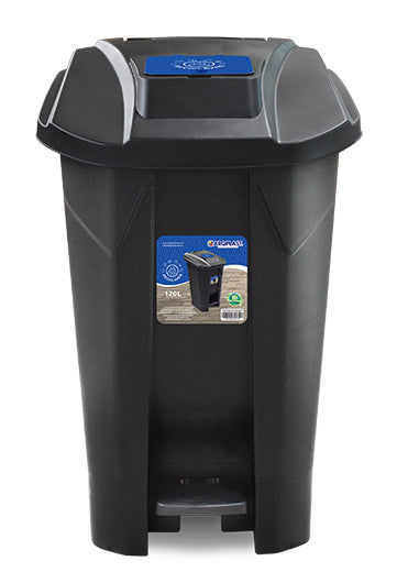 Contenedor para reciclables de 120 lts con ruedas