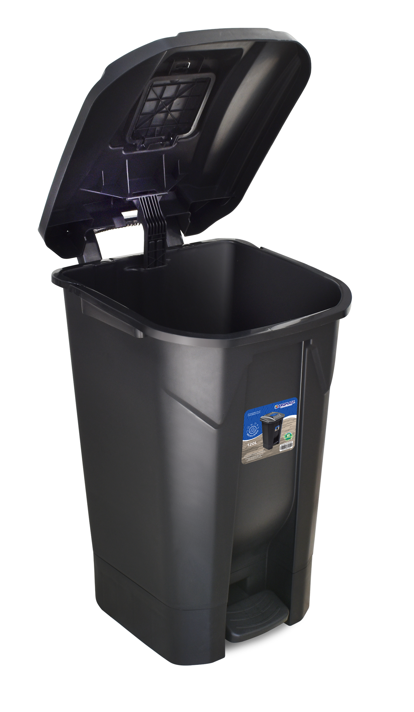 Contenedor para reciclables de 120 lts con ruedas