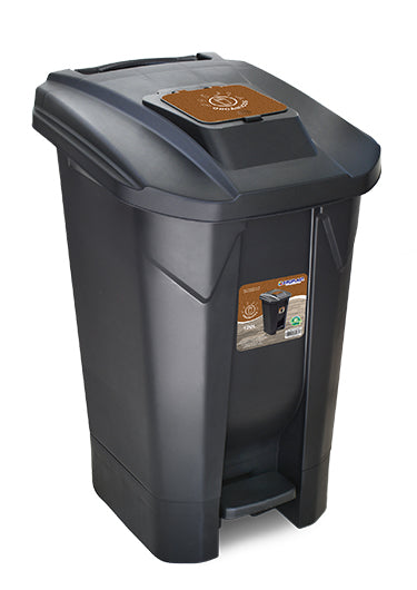 Contenedor para reciclables de 120 lts con ruedas