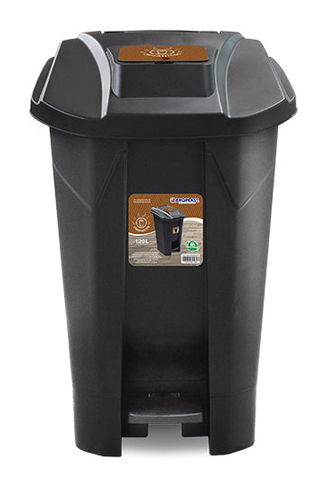 Contenedor para reciclables de 120 lts con ruedas