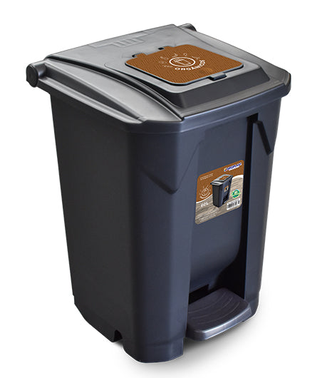 Contenedor para reciclables de 60 lts con ruedas