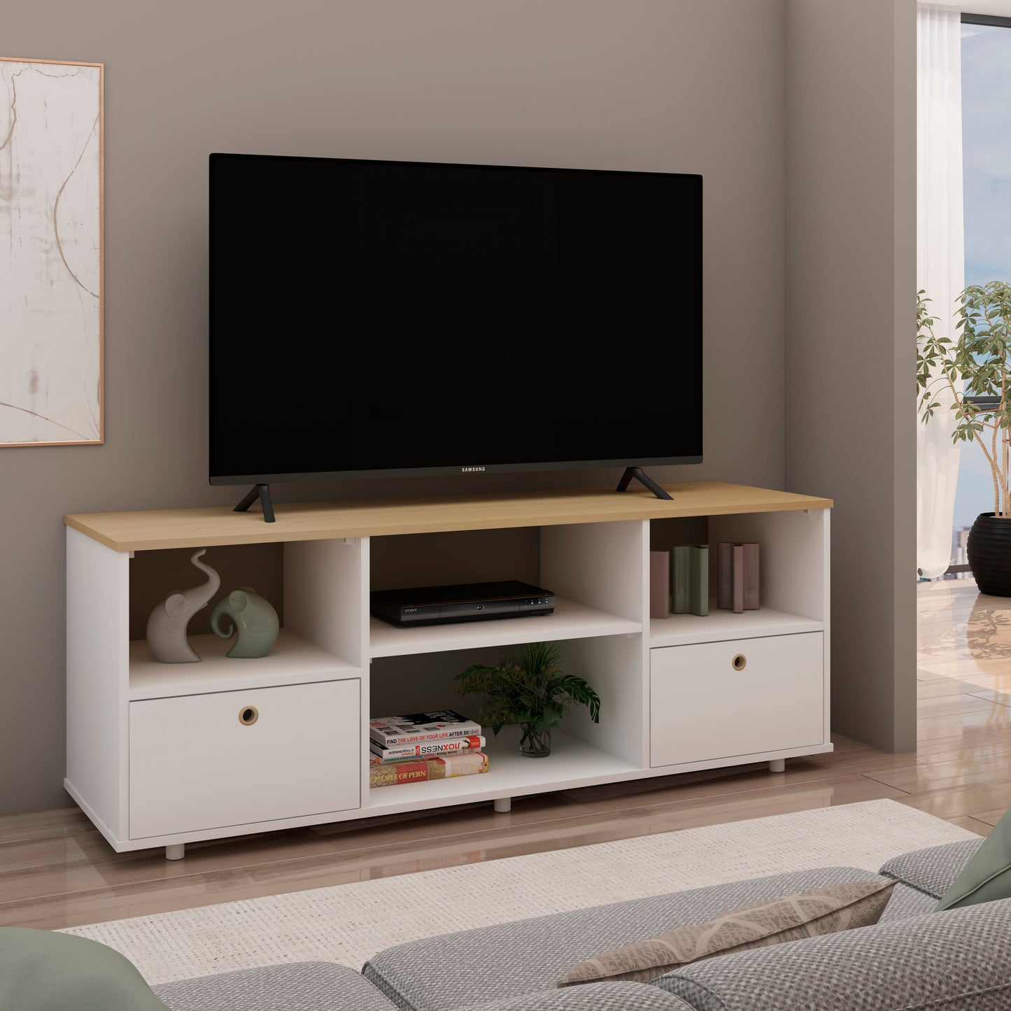 Rack Para TV Con Varios Estantes Jackson