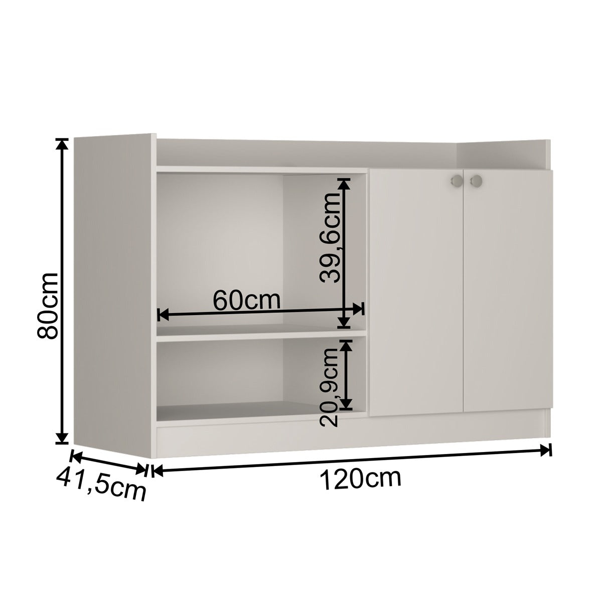 Mueble auxiliar horizontal