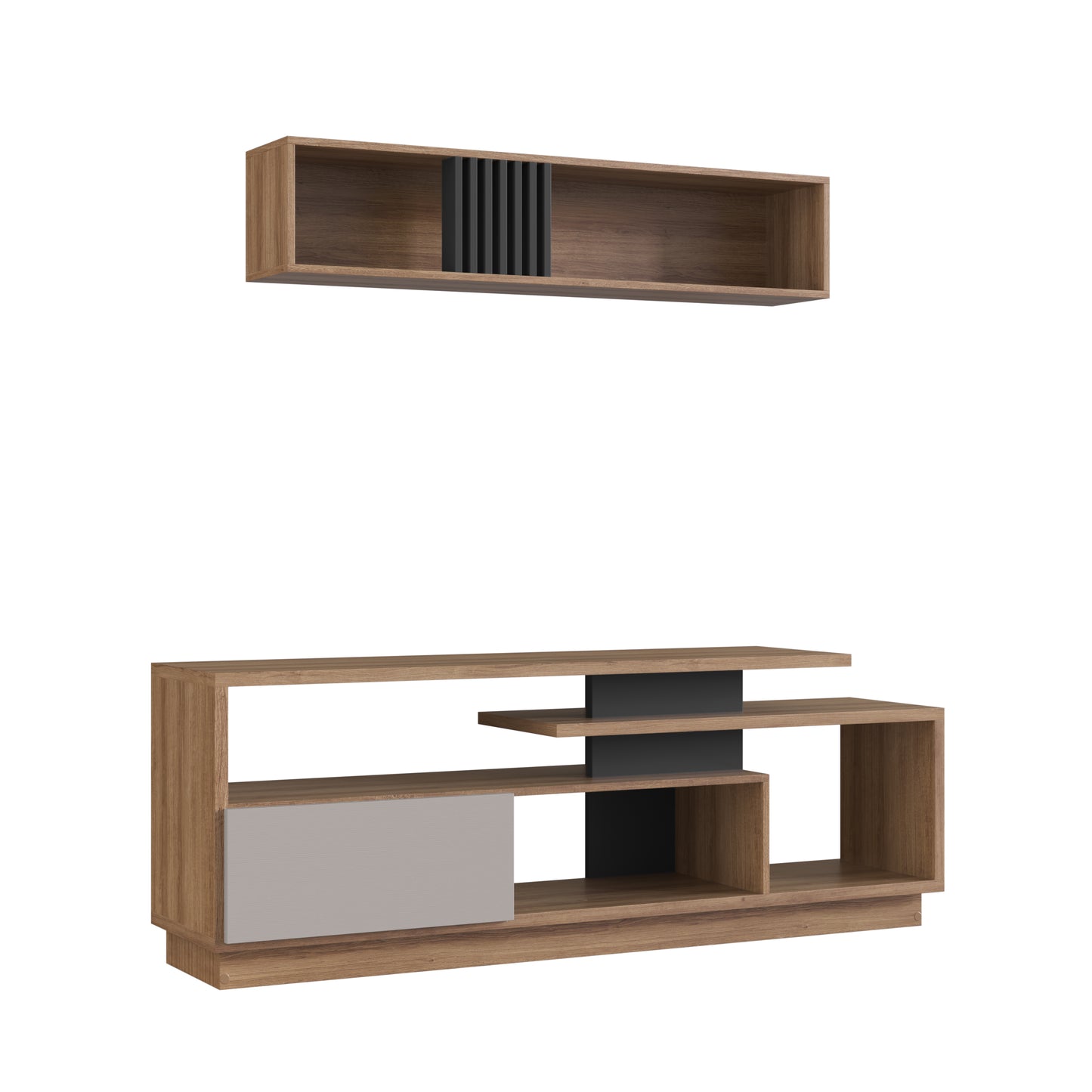 Rack Modular Para TV Con Puerta Estilo Nórdico