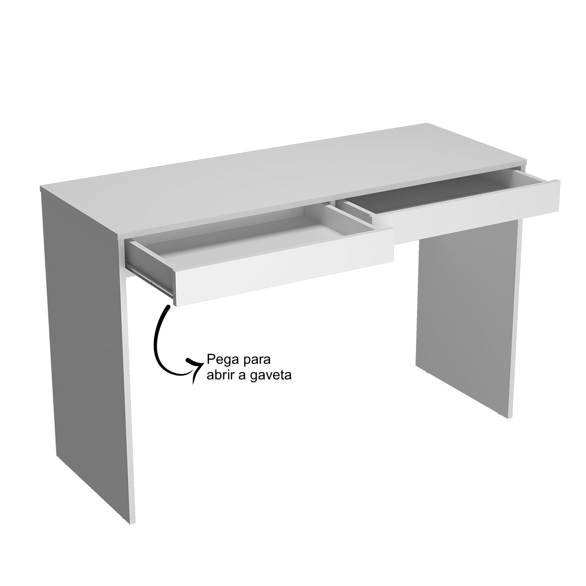 Mesa De Escritorio Modelo Madrid Con Dos Cajones