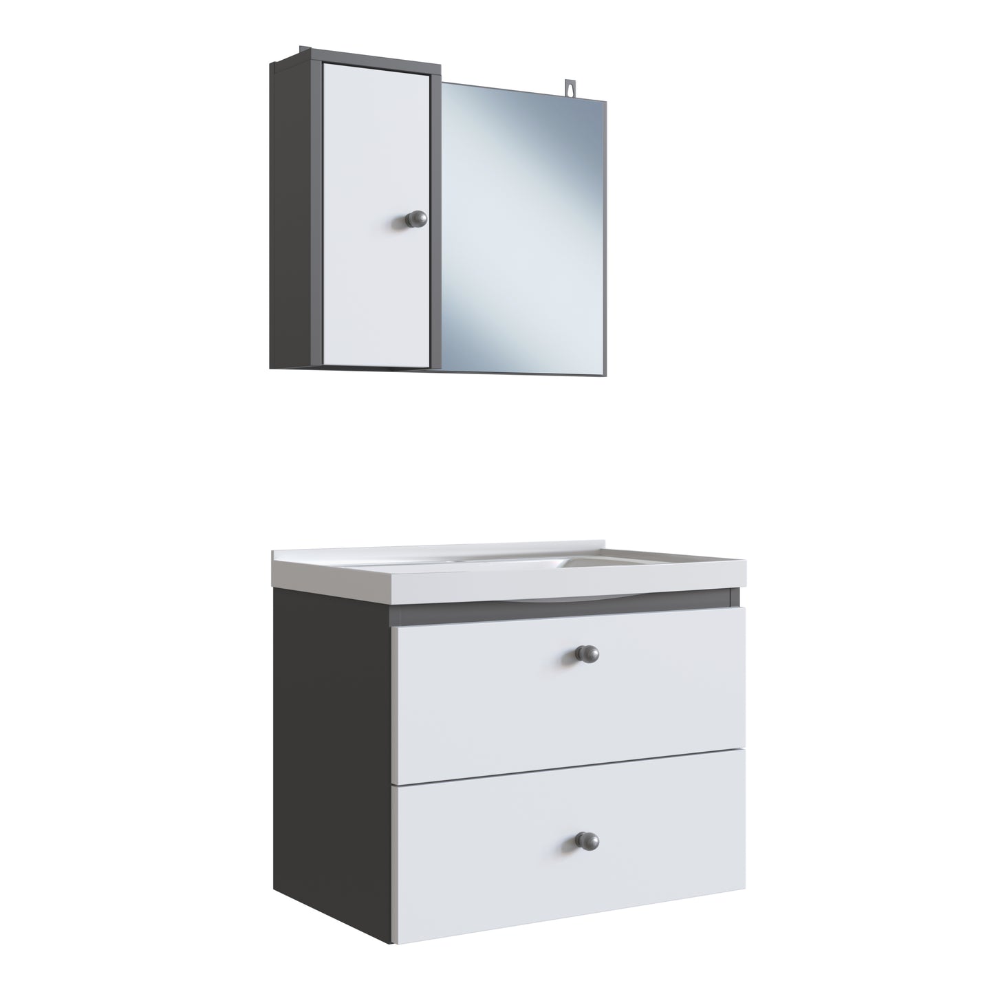 Juego De Baño Altaír Con Bacha Y Espejo