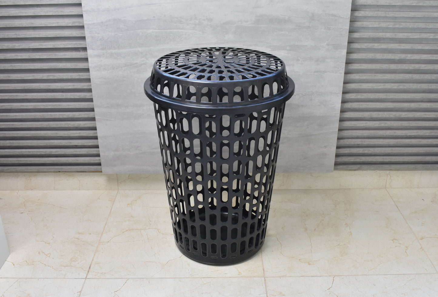 Cesto De Ropa Calado Con Tapa