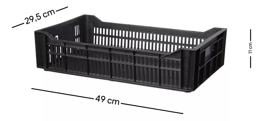 Cajón Negro Reforzado Multifuncional