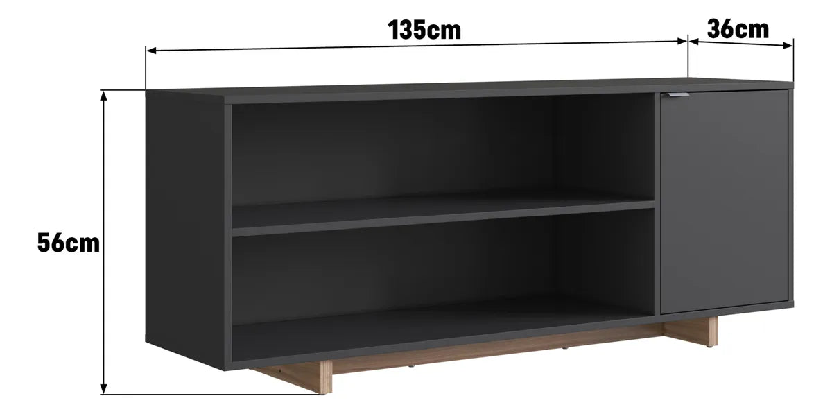 Rack Modular Para TV 50" Estilo Nórdico
