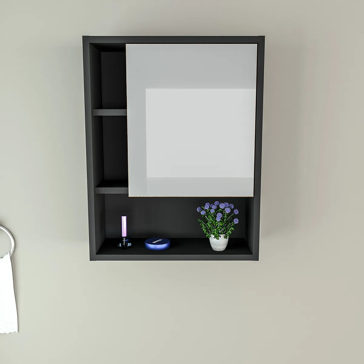 Armario Para Baño Con Espejo Y Puerta