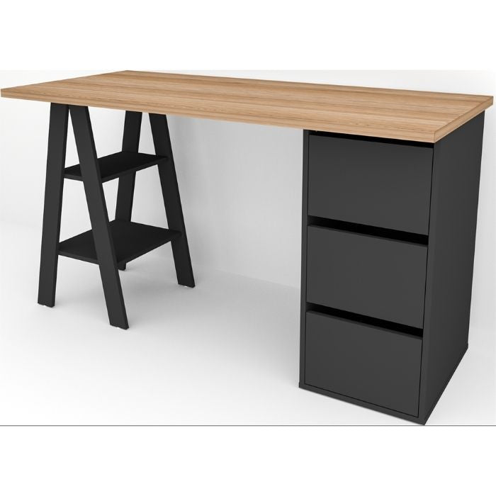 Escritorio Con Caballete Y Cajonera Paris