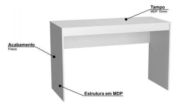 Escritorio Minimalista Blanco