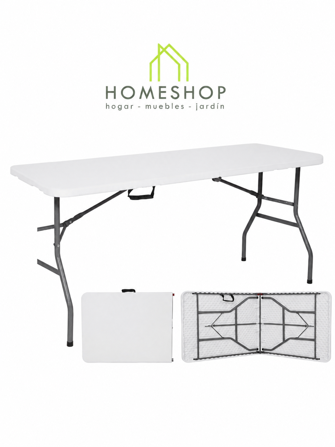 Mesa Plegable Tipo Valija 1.80x70x74 Económica