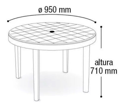 Mesa Capri Desmontable