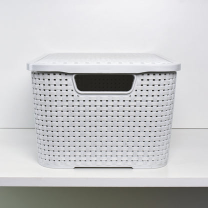 Organizador de 20 lts de ratán