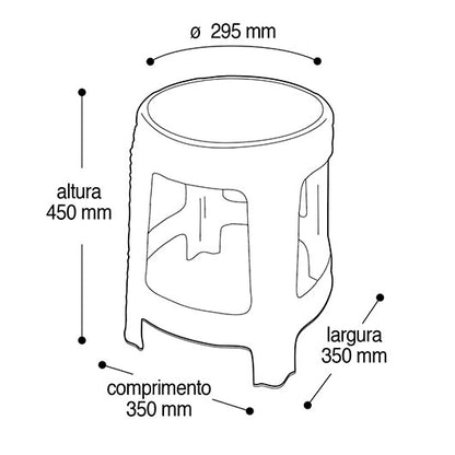 Banqueta Simil Ratán