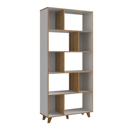 Estantería Biblioteca Con Cubos Nichos