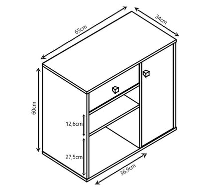 Mueble Multiuso Auxiliar Con Estante
