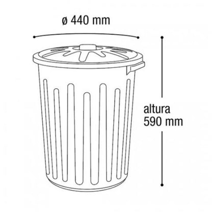 Basurero Plástico De 65 Litros