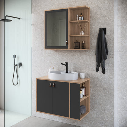 Mueble De Baño Aéreo Más Bacha En Marmolina