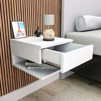 Mesa De Luz Flotante Estilo Nórdica