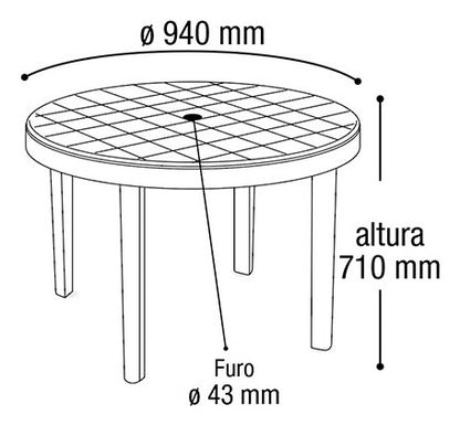 Juego Jardin Patio Plastico Negro Mesa Redonda + 2 Sillas Negro