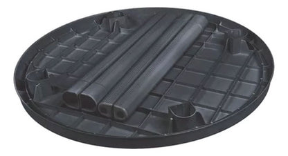 Juego Plastico Negro Mesa +2 Sillas Reforzadas Jardin Balcon Negro
