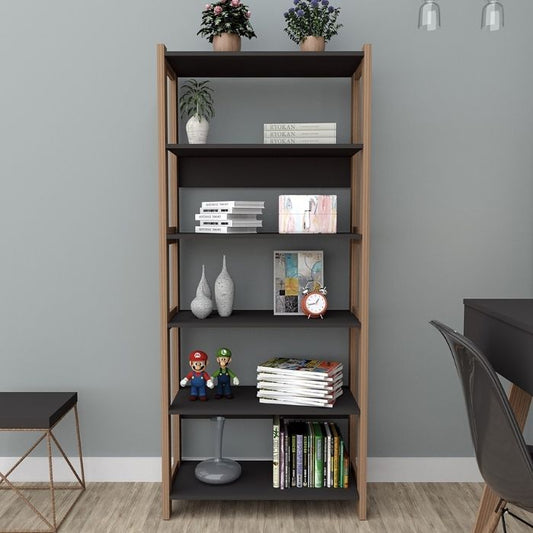 Librería Alta Con 5 Estantes