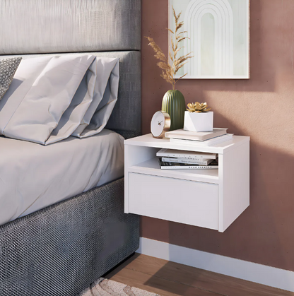 Mesa De Luz Flotante Estilo Nórdico Reforzada