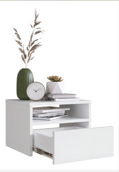 Mesa De Luz Flotante Estilo Nórdico Reforzada