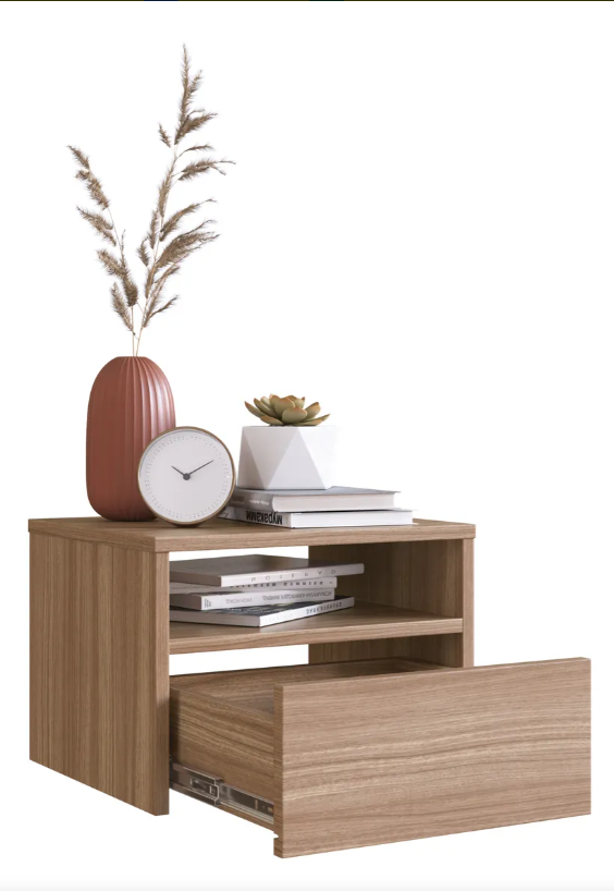 Mesa De Luz Flotante Estilo Nórdico Reforzada