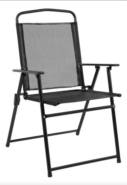 Silla De Camping Plegable Negra