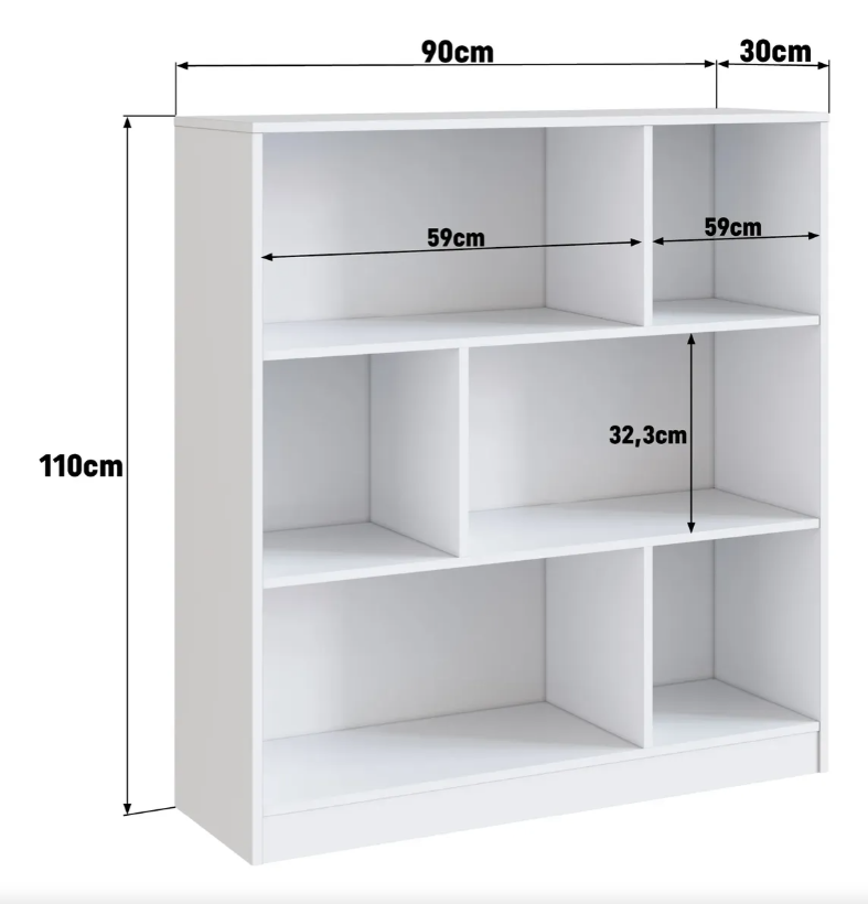 Estantería Minimalista Blanca