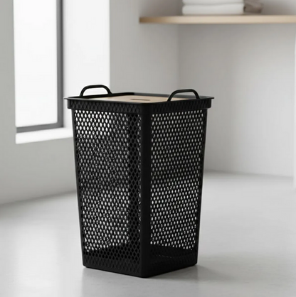 Canasto Para Ropa 49 Litros Con Tapa