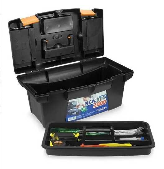 Caja De Herramientas De Plástico Negro 49cm