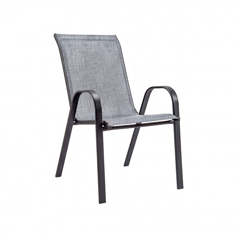 Silla Con Brazos De Metal