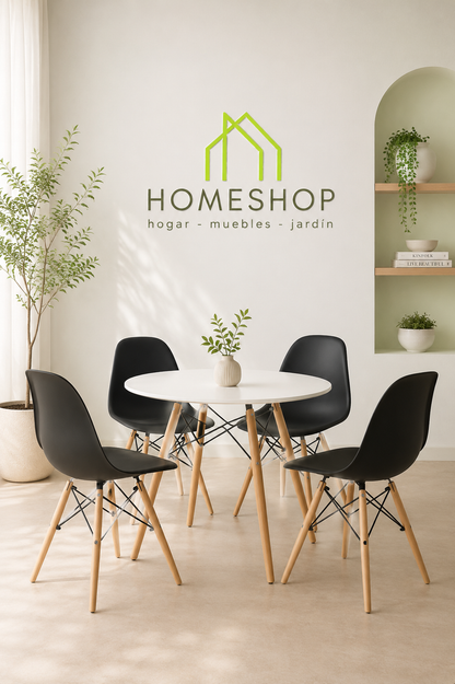 Mesa modelo  Eames Clásica Diámetro 80 cm.