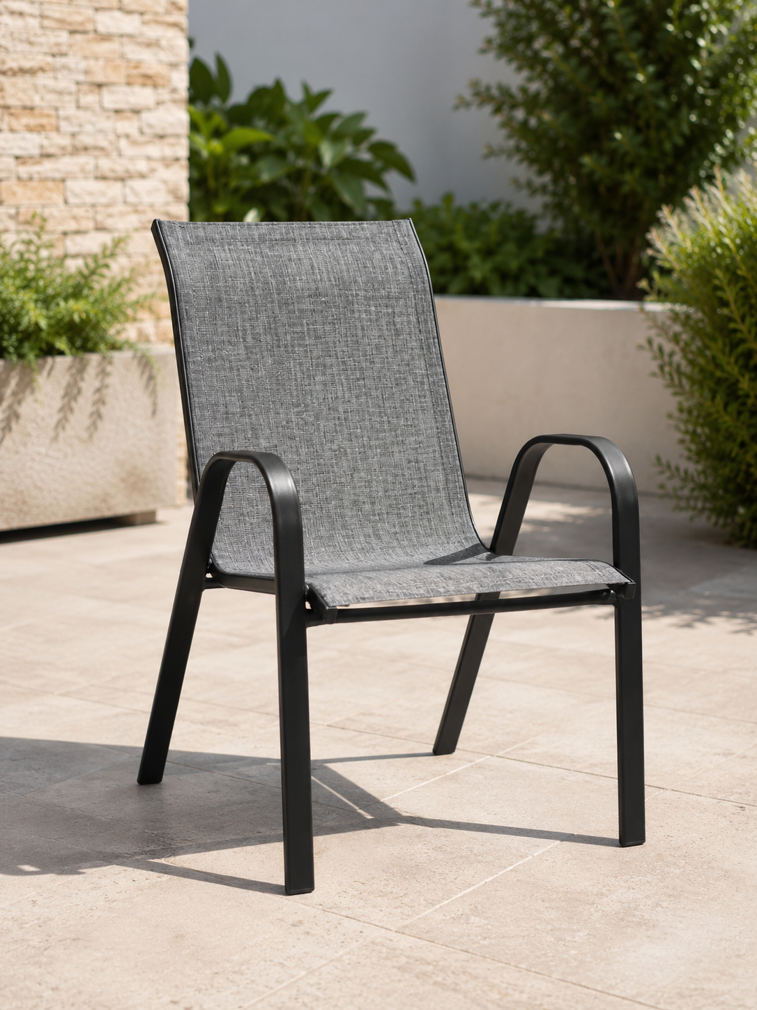Silla metal y textilina