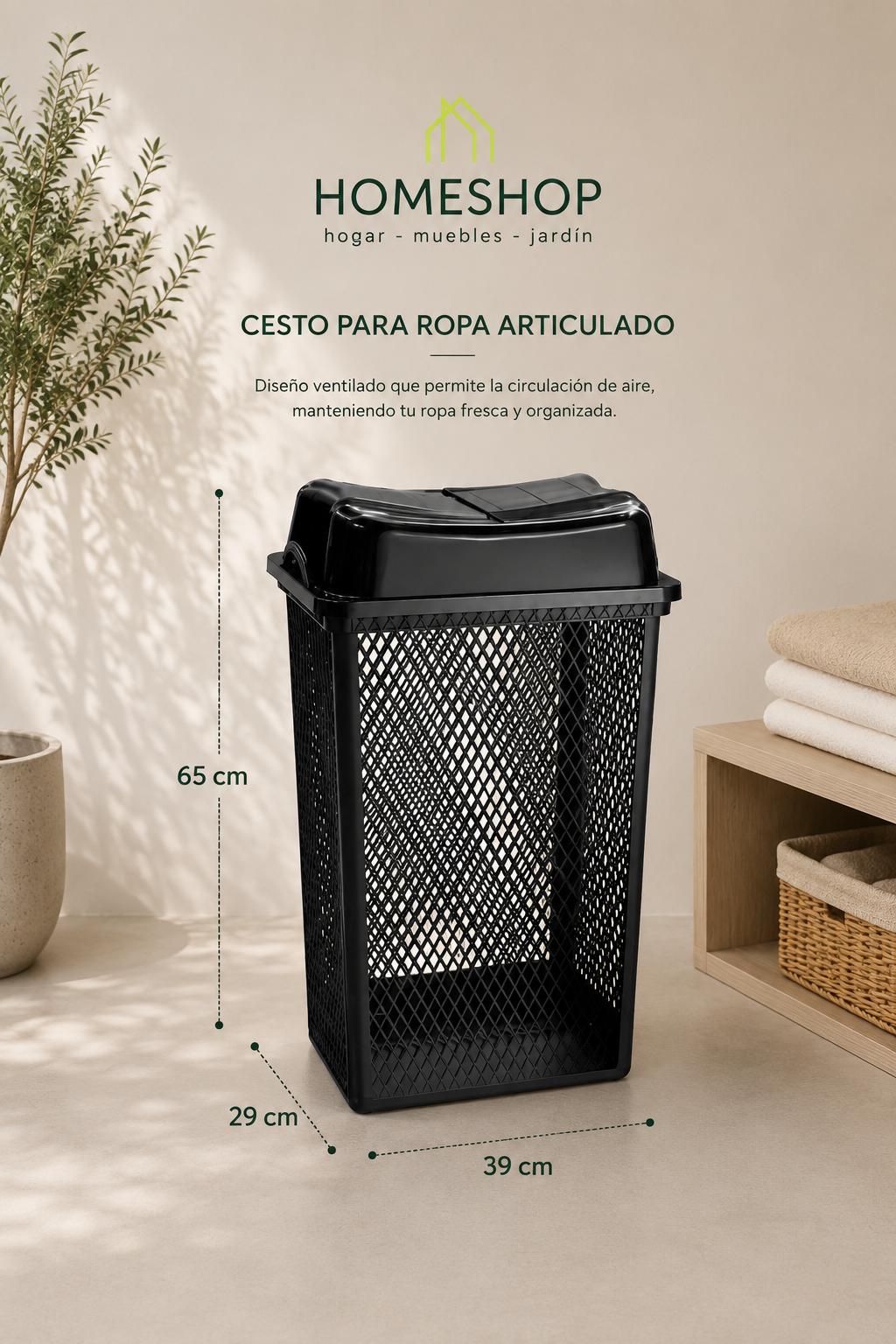 Cesto Para Ropa Articulado