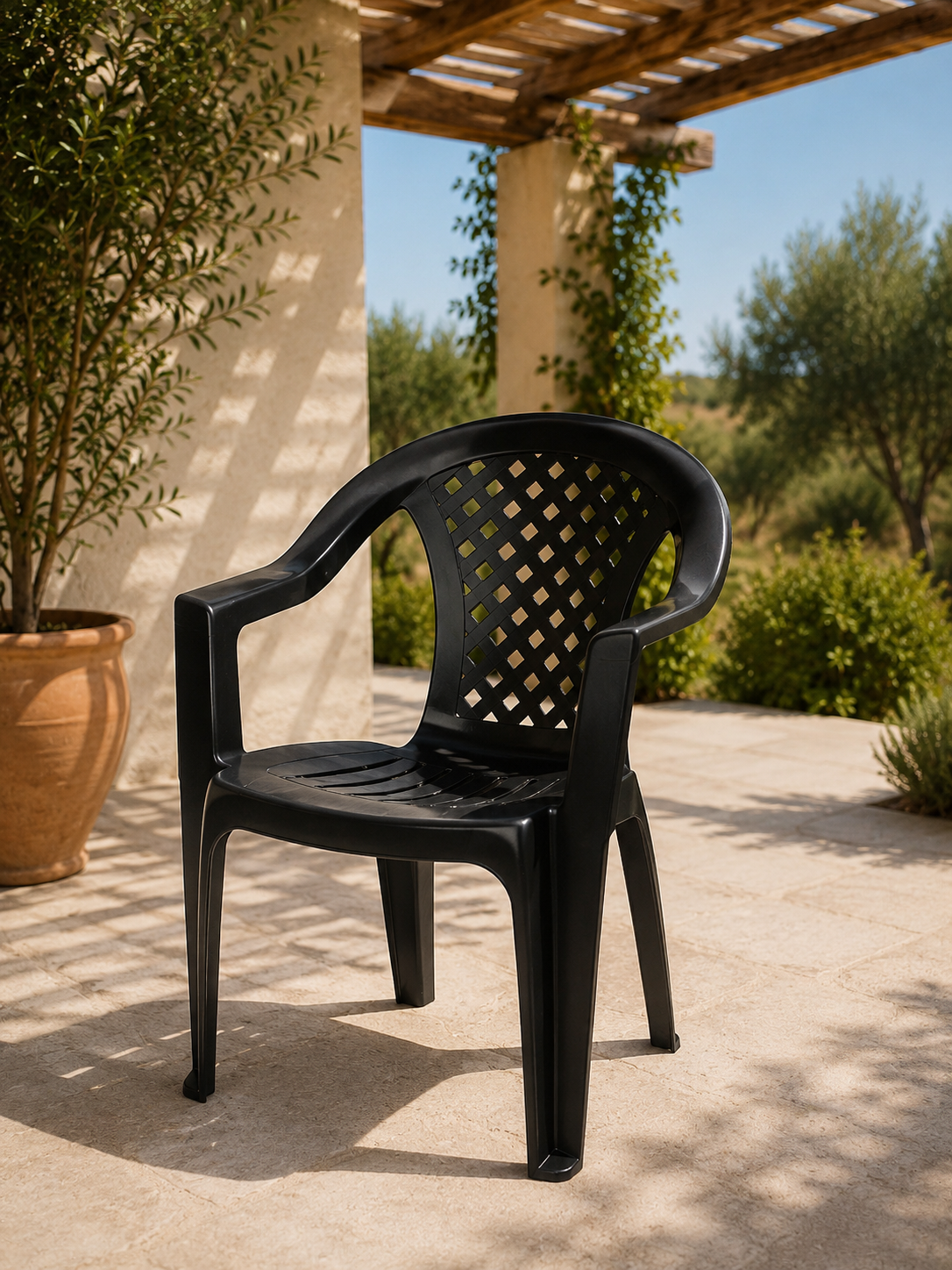 Silla Mallorca con posa brazos