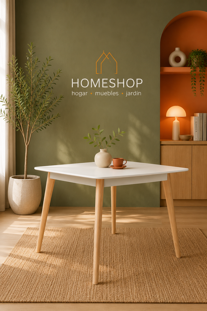 Mesa Eames Cuadrada 80x80