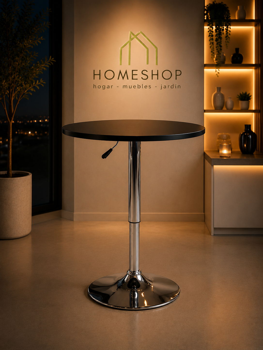 Mesa modelo Bistró diámetro 60 cm.