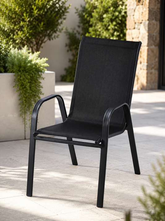 Silla metal y textilina