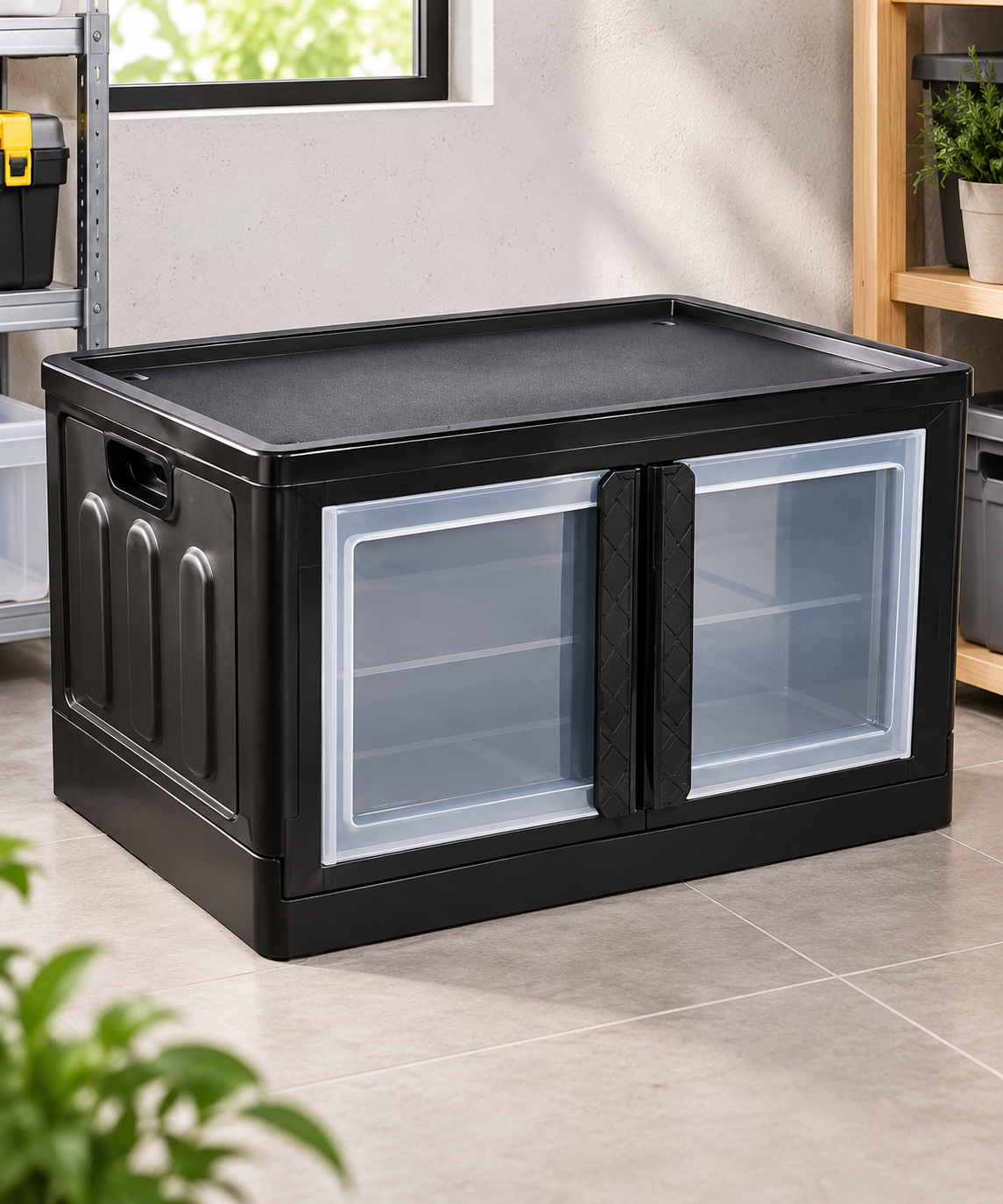 Organizador Apilable De 75 Litros Plegable
