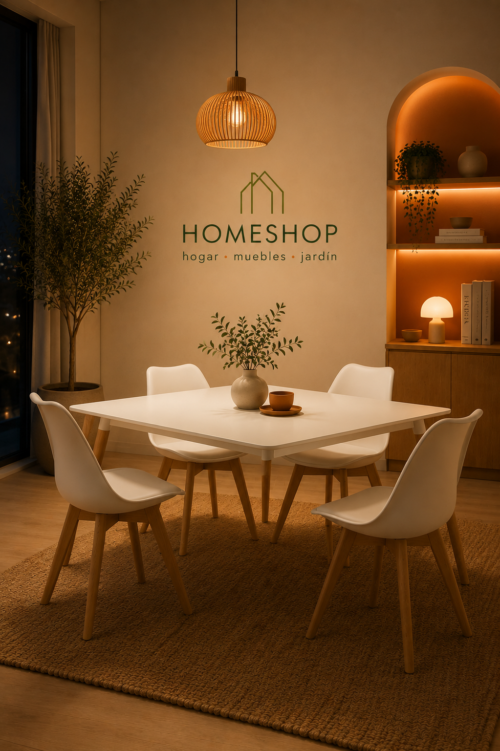 Mesa Eames Cuadrada 80x80