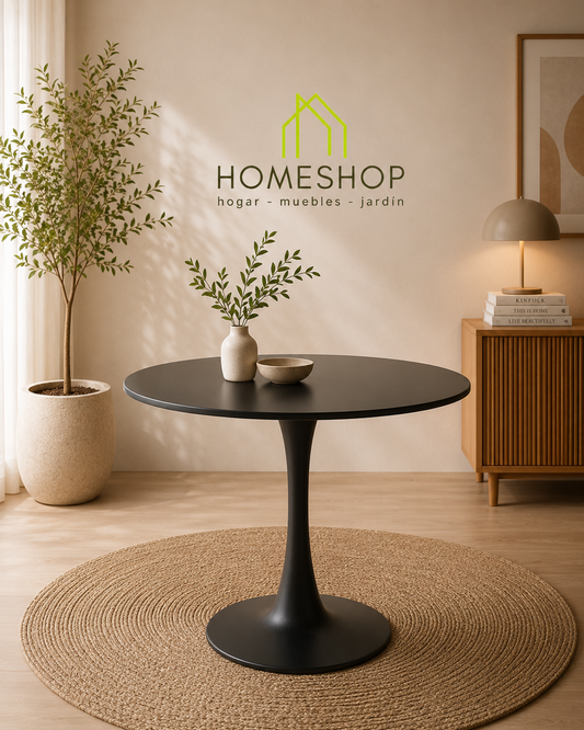 Mesa modelo Tulip diámetro 80 cm.
